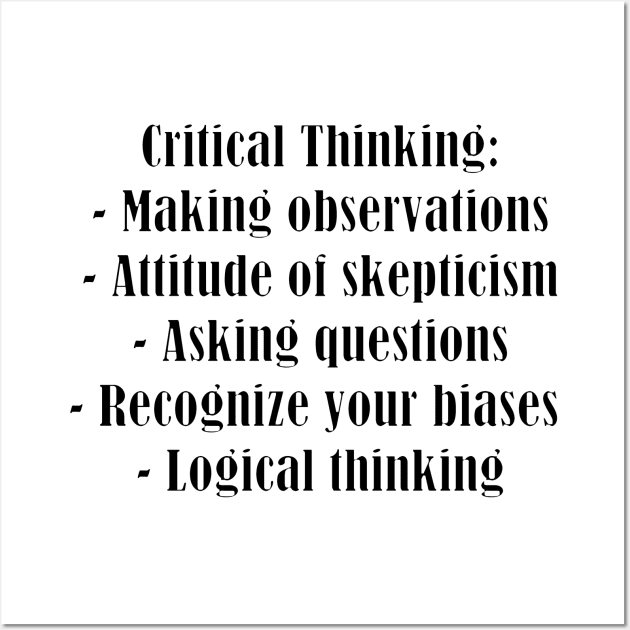 Critical Thinking Wall Art by Quality Products